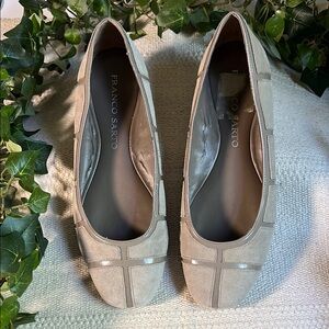 🥿Vintage Franco Sarto Women's Beige Suede Flats